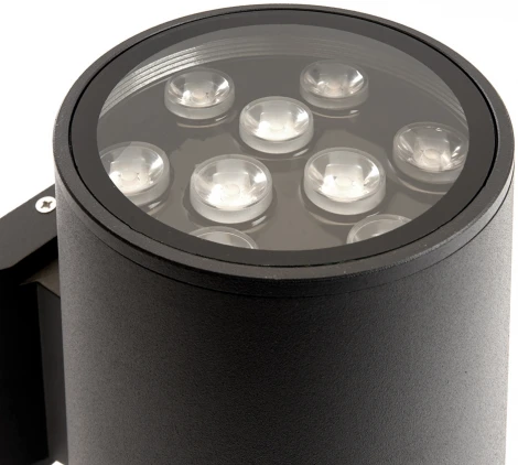 Архитектурная подсветка Feron Корфу 48354 DH0710, 2*9W, 1500Lm, 2700K, черный Бостон (LED, 220V, круглые, IP54)