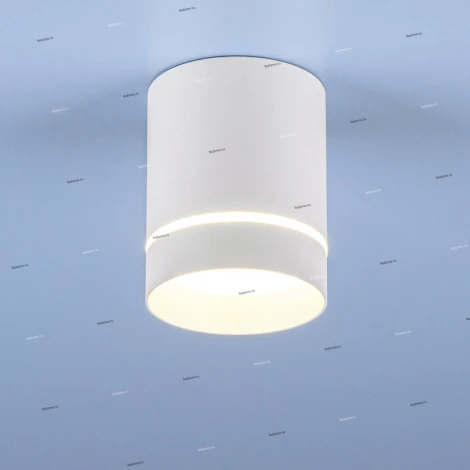 Накладной точечный светильник Elektrostandard Topper DLR021 9W 4200K белый матовый (LED, 220V)