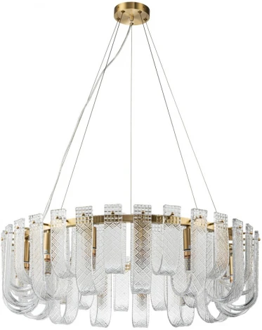 Подвесная люстра Belfast Severn 6601-800 BR CL (220V, на тросе, круглые)