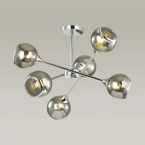 Потолочная люстра на штанге Lumion Sandra 4530/6C (220V, шарики, молекулы)