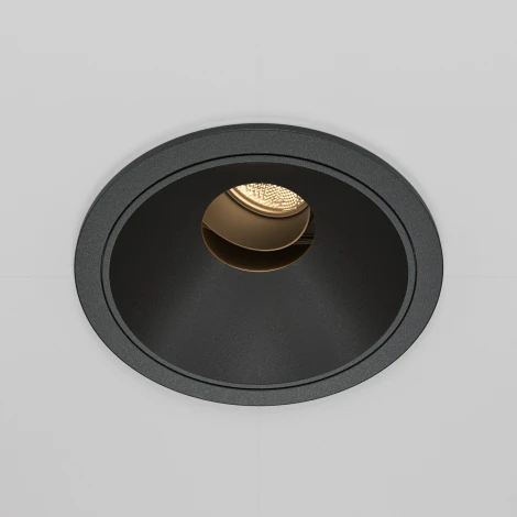 Встраиваемый светильник под гипсокартон Wise 3000K 10W Maytoni DL057-10W3K-B (LED, 220V, круглые)