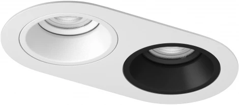 Встраиваемый светильник под LED модуль/ламп МR16 Lightstar Domino D6560607WBMOD (220V)