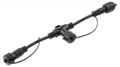 Соединитель для гирлянд Т-образный (черный) ЭРА ERAPS-C