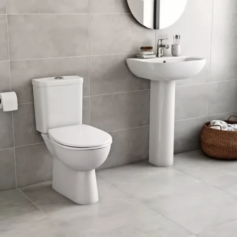Унитаз-компакт Grohe Bau Ceramic 39349000 безободковый