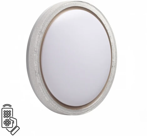 Настенно-потолочный светильник Sonex Kristy 7781/DL пластик/белый/золот. LED 48Вт пульт ДУ