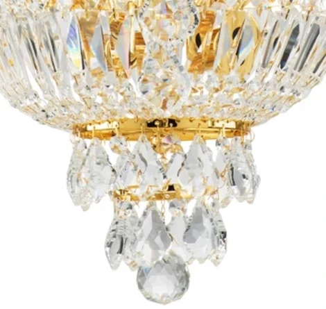 Подвесная большая люстра Osgona Classic 700162 (220V, хрусталь, подсвечник, свеча)
