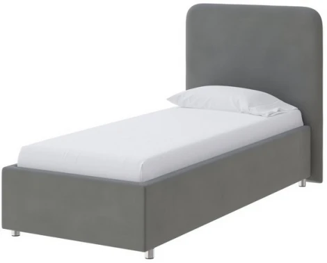 PROxSON Кровать Олаф (Ткань: Велюр Forest 17 Серый) 80x190