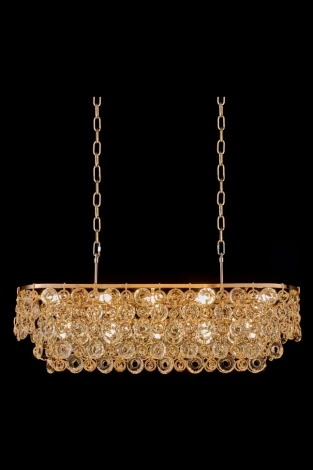 Подвесная люстра Fluorite Campanella FL1102-15P (220V, на цепи)