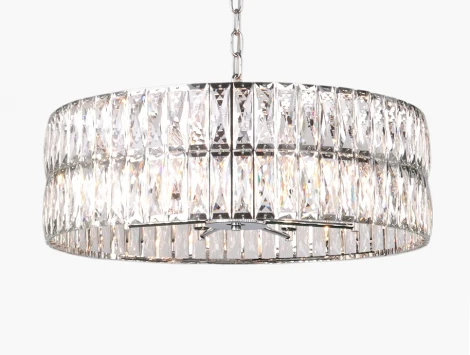 Подвесная люстра Newport 10120 10125+3/C new (220V, хрусталь, на цепи, круглые)