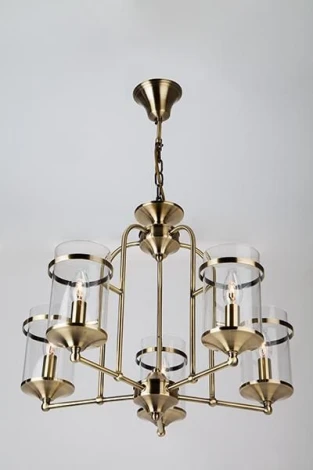 Подвесная люстра Eurosvet Consul 60040/5 античная бронза