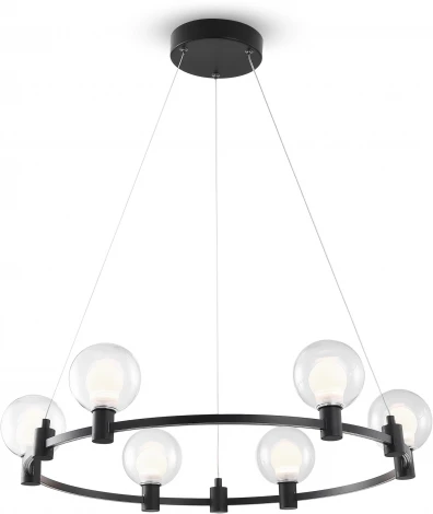 Подвесная люстра Freya Urban FR4005PL-06B1 (LED, 24V, на тросе, шарики, кольцо)