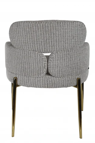 Стул обеденный IST-CASA Романи BS1450-WB, черно-белый/золото