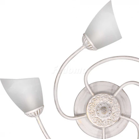 Люстра потолочная Day&Night, 5 плафонов, белый с золотом