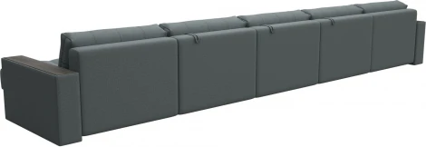 Диван П-образный с декором Лига-049 НПБ Мегалонг Лига Диванов (Рогожка) арт.128520