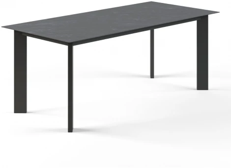 Стол раскладной Track (160+50), керамика черная Top Concept 17996