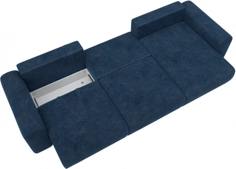 Диван угловой Лига-056 НПБ Лонг угол универсальный Лига Диванов (Велюр) арт.129175