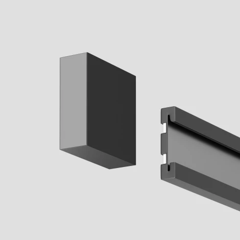 Заглушки для шинопровода Flexity, 2шт. Maytoni Accessories for tracks Flexity TRA200EC-11B