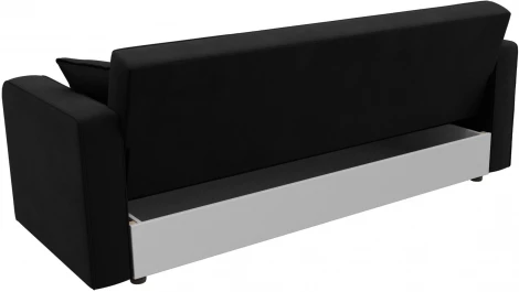 Диван-книжка Тур (Черный/Микровельвет) Лига Диванов арт.121786