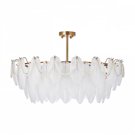 Потолочная люстра на штанге Arte Milano Rim 315008/D800 BS (220V, перо)