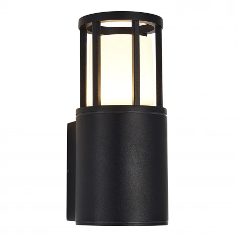 Настенный уличный светильник ST Luce Mesa SL9017.401.01 черный/черный GU10 1*15W