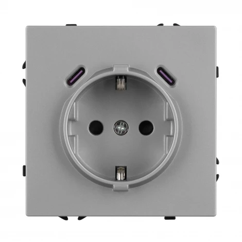 Механизм розетки с USB зарядкой ARL NOBE SCT-NOBE-MUCC-SFPL-IS (230V, 16A) (Arlight,) 061817