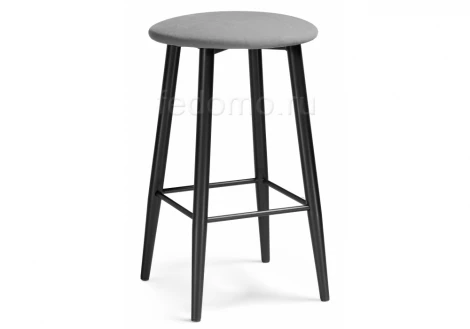 Полубарный стул Woodville Гангток катания сильвер / черный матовый 469985