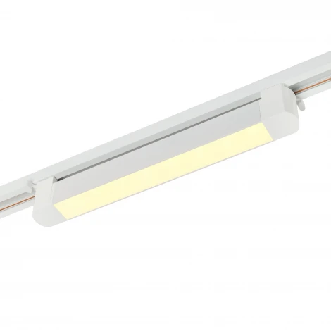Трековый однофазный светодиодный светильник 16W 220V MyFar Лайнс MT0112-16W3K-W