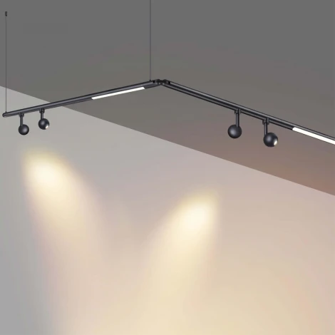 Светильник диммир. со сменой цв. температуры Novotech Glat 359375 IP20 LED 14W 48V 3000-6000К G KONST (регулировка яркости, управление смартфоном, умный дом - Smart Life, шарики)