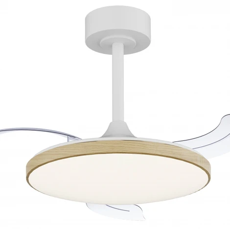 Потолочная светодиодная люстра с вентилятором и пультом Mantra Slim Fan 9009