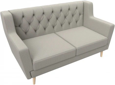 Диван кухонный прямой Брайтон 2 Люкс (Бежевый/Рогожка) Лига Диванов арт.122446