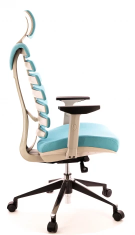 Компьютерное кресло Ergo Grey ткань бирюзовый