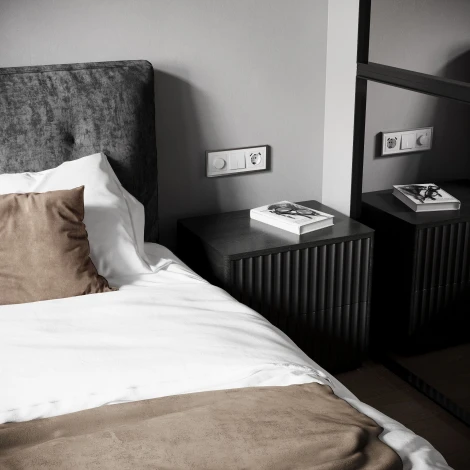 Розетка с заземлением, шторками и USBх2 (белый матовый) Werkel W1171561 (a062406)