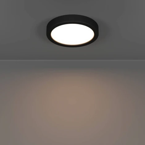 Настенно-потолочный светильник с регулировкой цветовой температуры Eglo Fueva 6 901324 7,5W(LED) 2700K, 4000K, 6500K, пластик, черный, белый