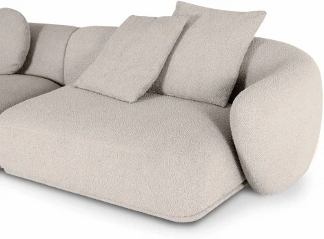 Диван Fabro ОГОГО (арт.851163), (Ткань,Букле/Бежевый)