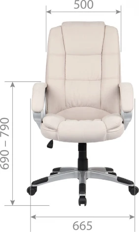 Компьютерное кресло CHAIRMAN CH667 (Пластик,Велюр/Бежевый)