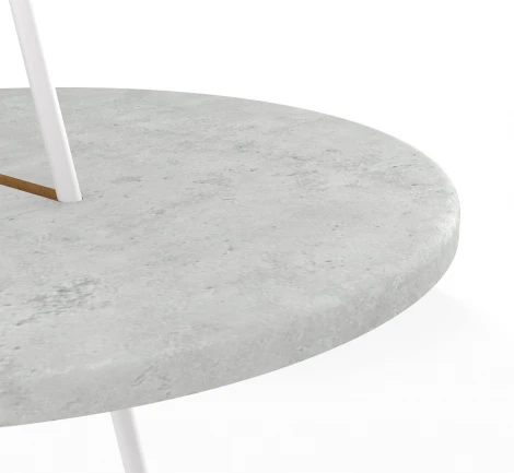 Столик журнальный Sheffilton SHT-CT36 морская галька/белый муар от фабрики Sheffilton