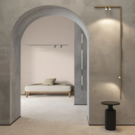 Трековый светильник для магнитного шинопровода Denkirs Shine Spot DK5742-SB 48V 8W*2 сатинированная латунь (LED, круглые)