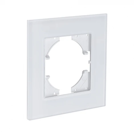 Рамка 1-постовая стекло белый Kollinger Reflex MG RM1WH