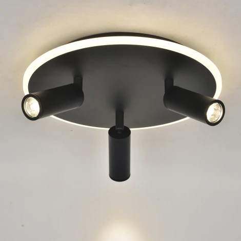 Потолочный светодиодный светильник 20046LED 20046SMA/03LED BK 37Вт, металл/акрил, черный