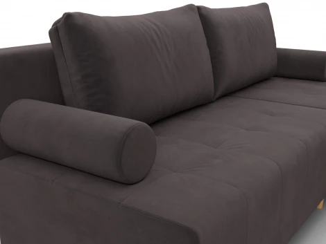 Диван угловой Лига-102 угол универсальный (ДСП,Брус,Фанера,Велюр/Коричневый) Лига Диванов 134793