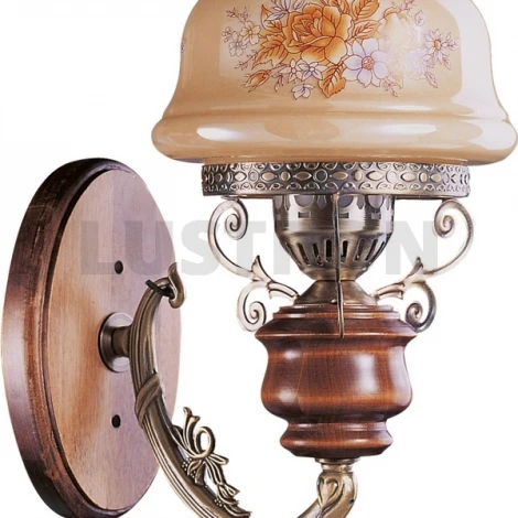 Бра N-Light 831 831-01-01 красное дерево+бронза