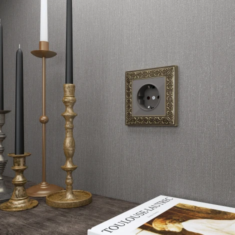 Рамка на 1 пост (бронза) W0011512 (a050937)