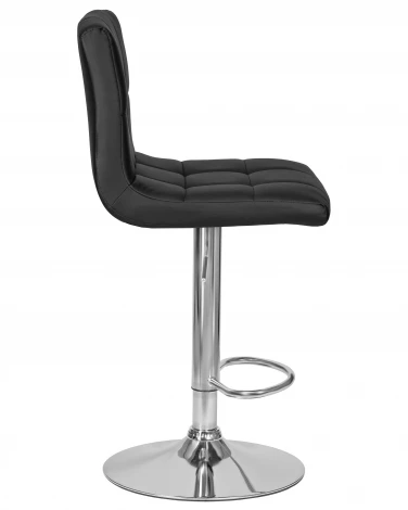 Стул барный DOBRIN CANDY (черный) 5006-LM CANDY, цвет сиденья черный, основания хром
