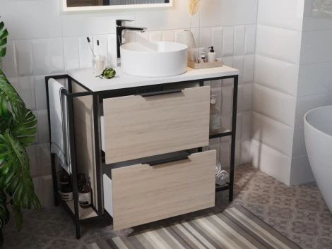 Смеситель Cersanit Geo 63043 для раковины, хром