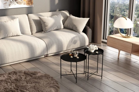 Столик журнальный Sheffilton SHT-CT8/CT8-2 черный муар