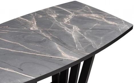 Стол на тумбе Woodville Эудес черный 528471