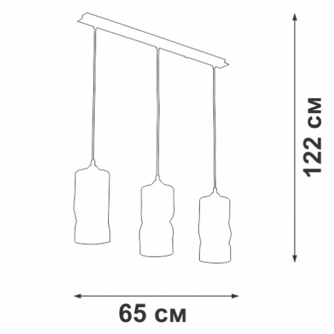 Подвесной светильник Vitaluce V4853-1/3S (220V, на проводе)
