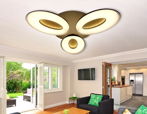 Потолочная люстра Ambrella Orbital Granule FG1020/3 WH 72W+36W D780