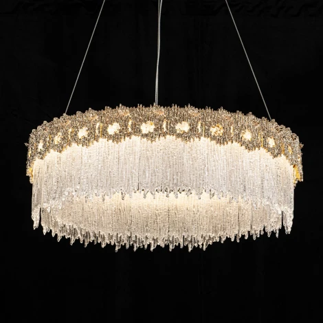 Подвесная люстра светодиодная хрустальная Modelux MODELUX ML.6028.600 GD