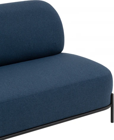 Диван Stool Group Стоун рогожка синий УТ000036926